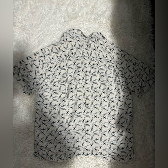 Nat Nast Short Sleeve Button Down Silk Large - Picture 2 of 3